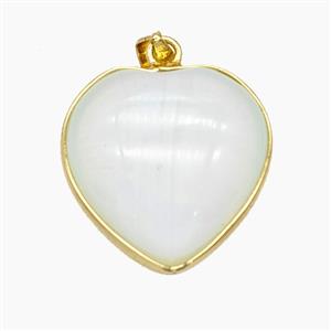 Gemstone Pendant, Gold Plated, approx 22mm