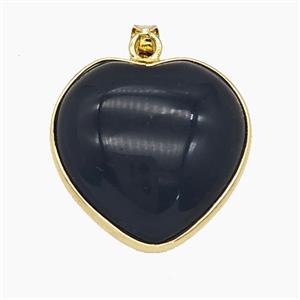 Gemstone Pendant, Gold Plated, approx 22mm