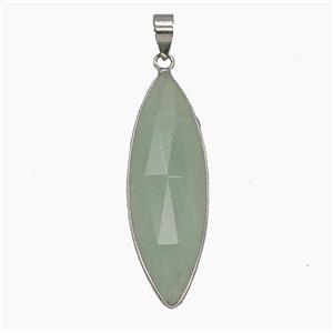 Gemstone Pendant, Platinum Plated, approx 13-40mm