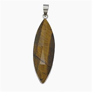 Gemstone Pendant, Platinum Plated, approx 13-40mm