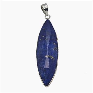 Gemstone Pendant, Platinum Plated, approx 13-40mm