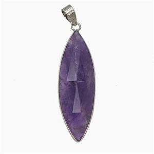 Gemstone Pendant, Platinum Plated, approx 13-40mm