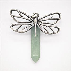 Gemstone Pendant, Antique Silver Plated, approx 6-34mm, 20-40mm