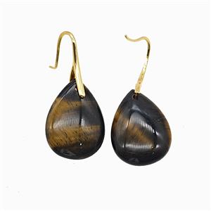 Gemstone Earring, gold Plated, approx 18-25mm