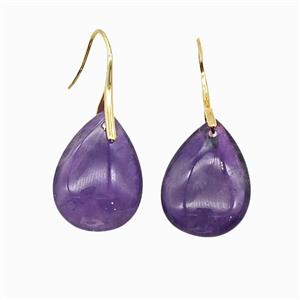 Gemstone Earring, gold Plated, approx 18-25mm