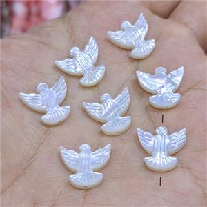 White MOP Shell Eagle Beads Hawk, approx 12-14mm