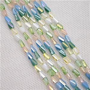 Crystal Glass Bead, faceted, approx 4-7mm