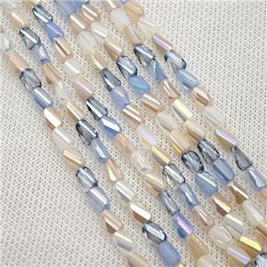 Crystal Glass Bead, faceted, approx 4-7mm