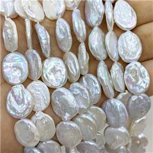 Baroque Style White Pearl Beads Freeform, approx 13-18mm