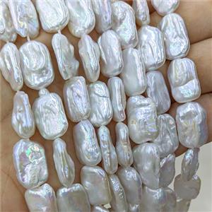 Baroque Style White Pearl Beads Freeform, approx 12-20mm