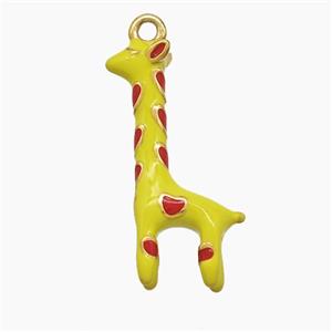 Enamel Stainless Steel Pendant, Gold Plated, approx 11-22mm