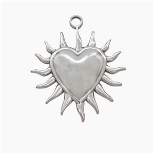 Stainless Steel Pendant, Gold plated, approx 23mm