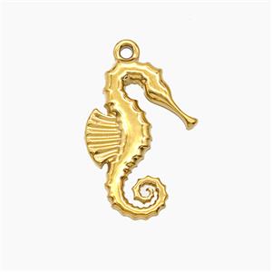 Enamel Stainless Steel Pendant, Gold plated, approx 12-17mm