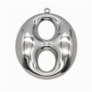 Soda Pop Pull-tab Charms Raw Stainless Steel Pendant, approx 33-40mm