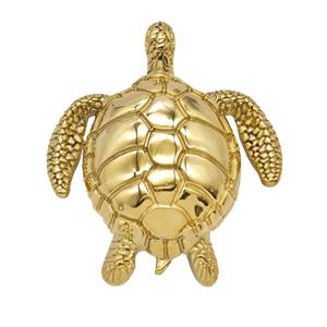 Stainless Steel Tortoise Pendant Gold Plated, approx 45-55mm