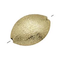 Copper Oval Beads Brushed Gold Plated, approx 19-26mm