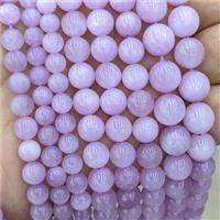 Natural Lavender Kunazite Beads Smooth Round AA-Grade, approx 6mm