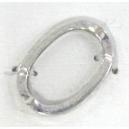 Connector, tibetan silver Non-Nickel