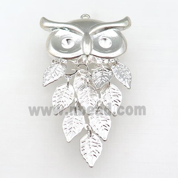 Tibetan Style Zinc Owl Pendant