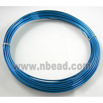Blue Aluminium flexible craft cord for necklace bacelet
