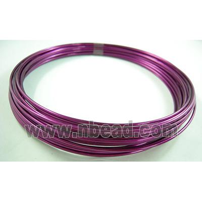 Aluminium flexible craft wire for necklace bacelet, hot pink