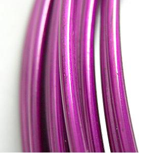 Aluminium flexible craft wire for necklace bacelet, hot pink