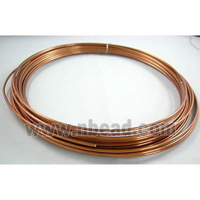 Orange Aluminium flexible craft wire for necklace bacelet