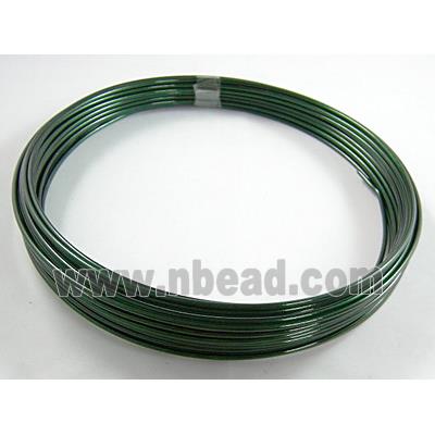DarkGreen Aluminium flexible craft wire for necklace bacelet