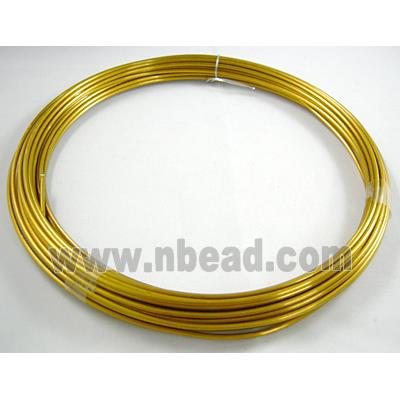 Golden Aluminium flexible craft wire for necklace bacelet