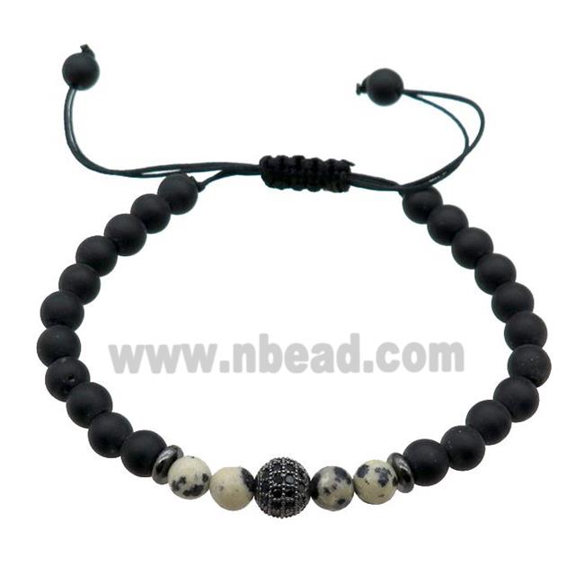 black Onyx Agate Bracelets, adjustable