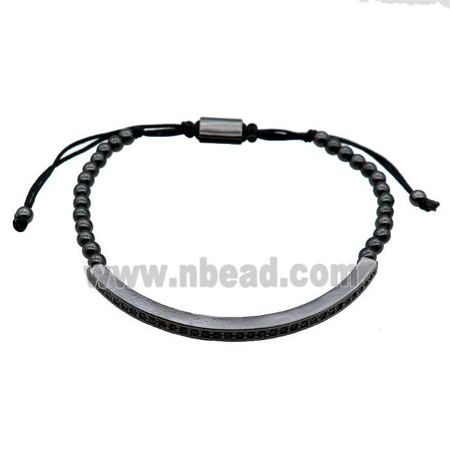 black brass adjustable Bracelet
