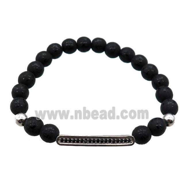 black Onyx Agate Bracelet, stretchy