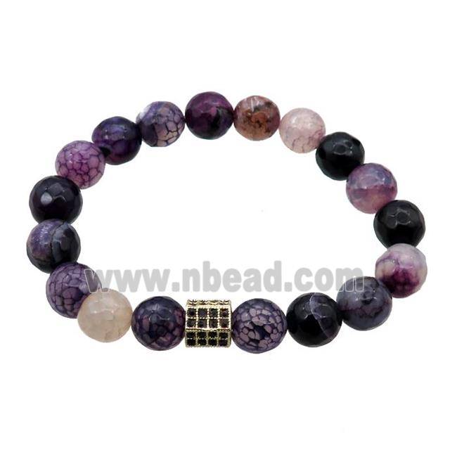 purple Agate Bracelets, stretchy