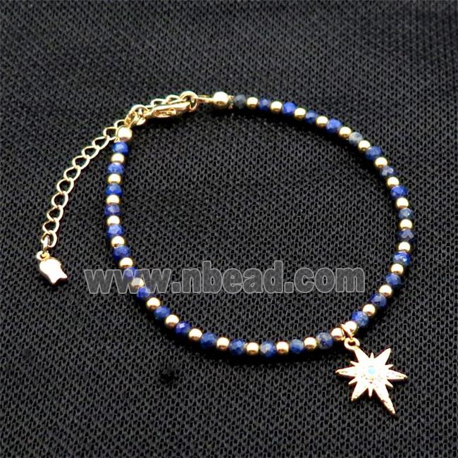 Blue Lapis Lazuli Bracelet Lazurite