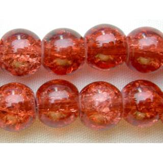 Crackle Glass Round Beads