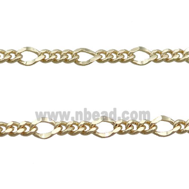 Copper Curb Chain Gold Plated