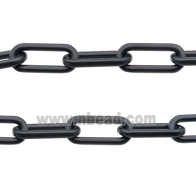 Alloy Chain Paperclip Black Painted