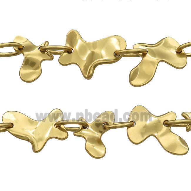 Alloy Chain Butterfly Gold Plated