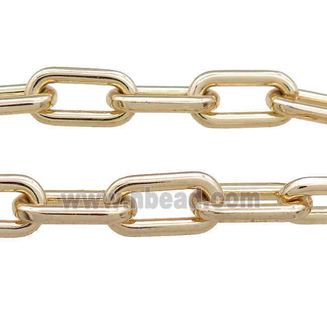Alloy Paperclip Chain Gold Plated