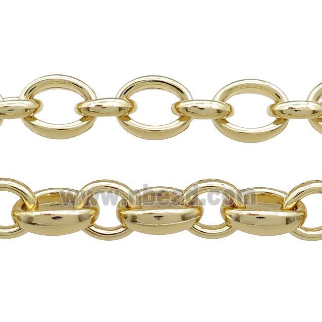 Alloy Rolo Chain Gold Plated