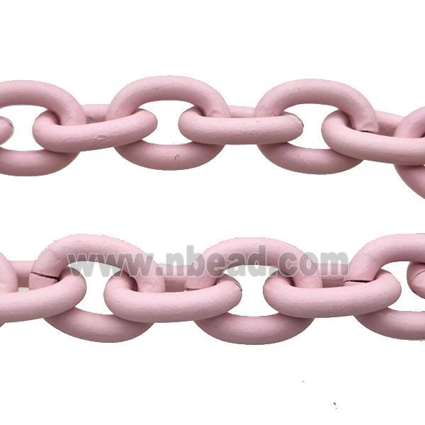 Aluminium Chain Pink Painted