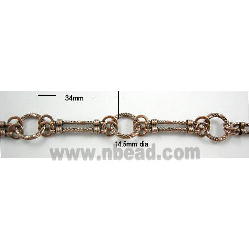 antique red Alloy Chain