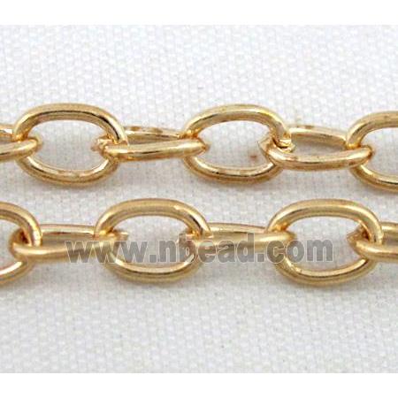 14K gold plated iron chain