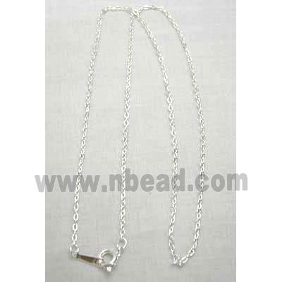 Silver Plated Copper Necklace Chain