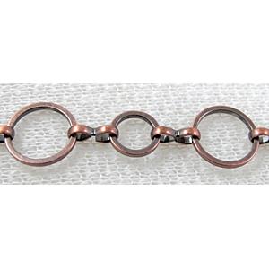 Red Copper Plated Copper Chains