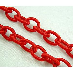 Red Handmade Fabric Chains