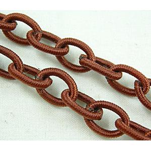 Handcraft Fabric Chains, Red Coffee
