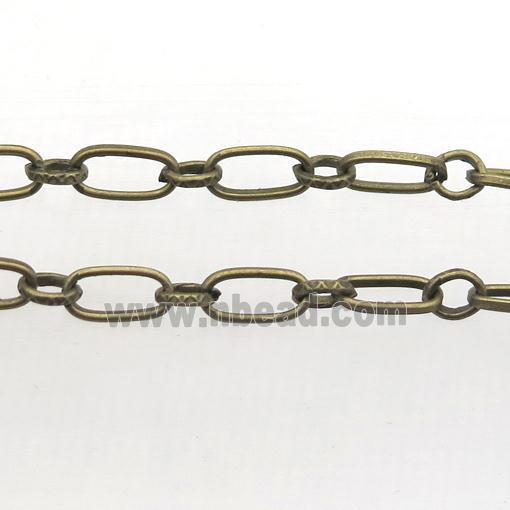 Iron chain, antique bronze