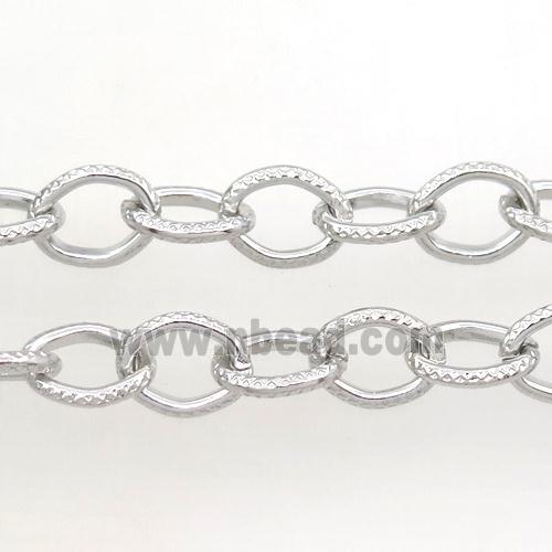 iron chain, platinum plated