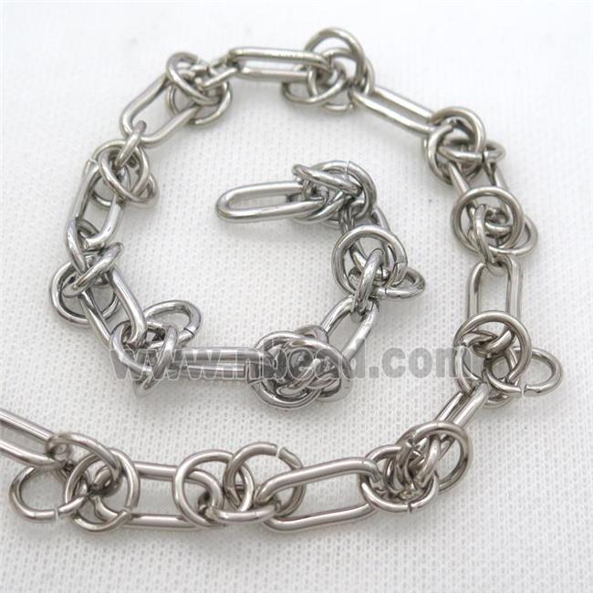 iron chain, platinum plated
